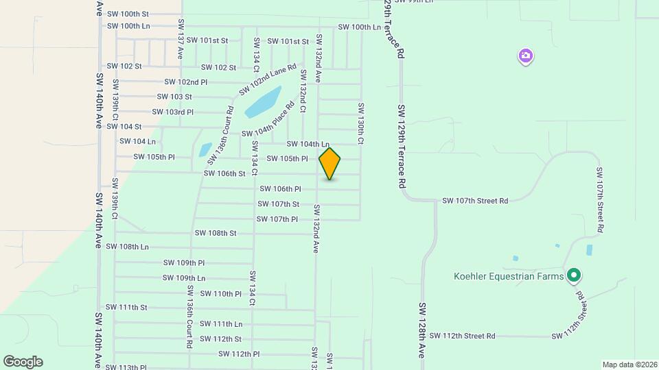 13163 SW 106th Pl Map and Location Details