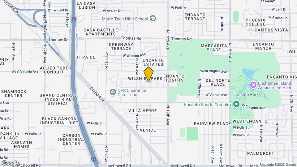2408 N 20th Ave Map and Location Details