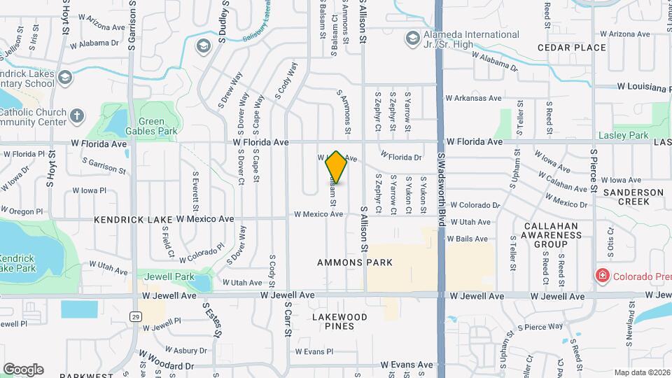 1654 S Balsam St Map and Location Details