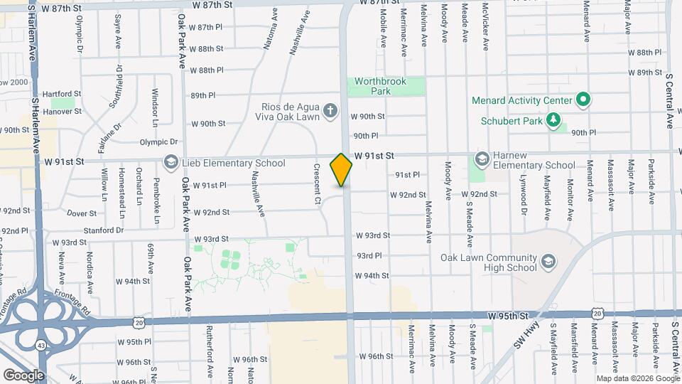 9154 Ridgeland Ave Map and Location Details