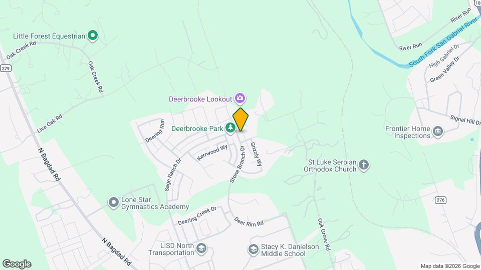 2812 Stone Branch Dr Mapa y Detalles de la Ubicación