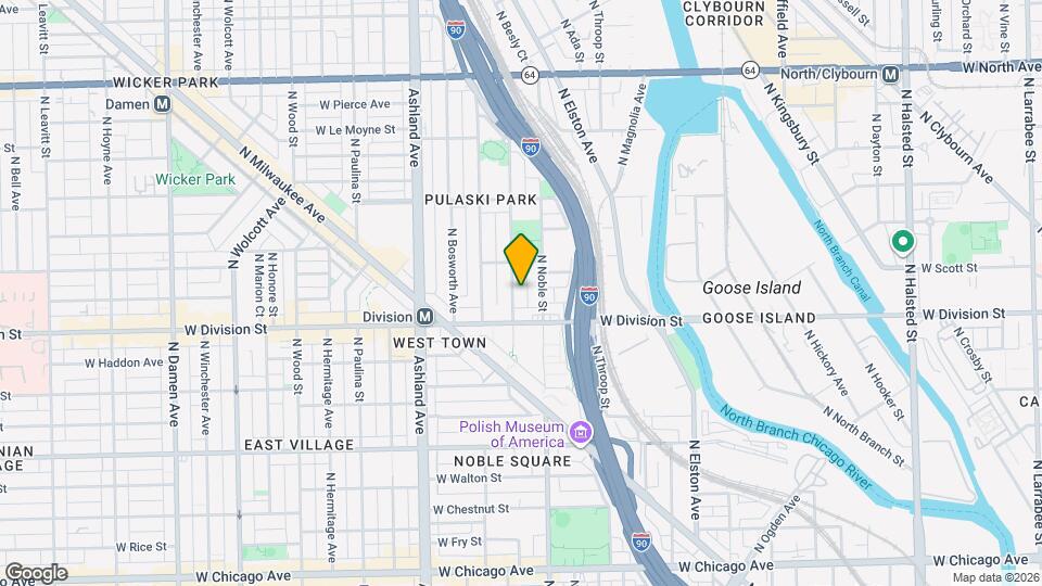 1227 N Cleaver St Map and Location Details