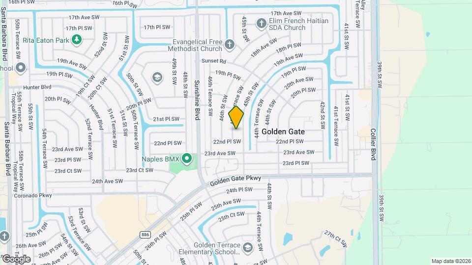 2200 45th Terrace SW Map and Location Details