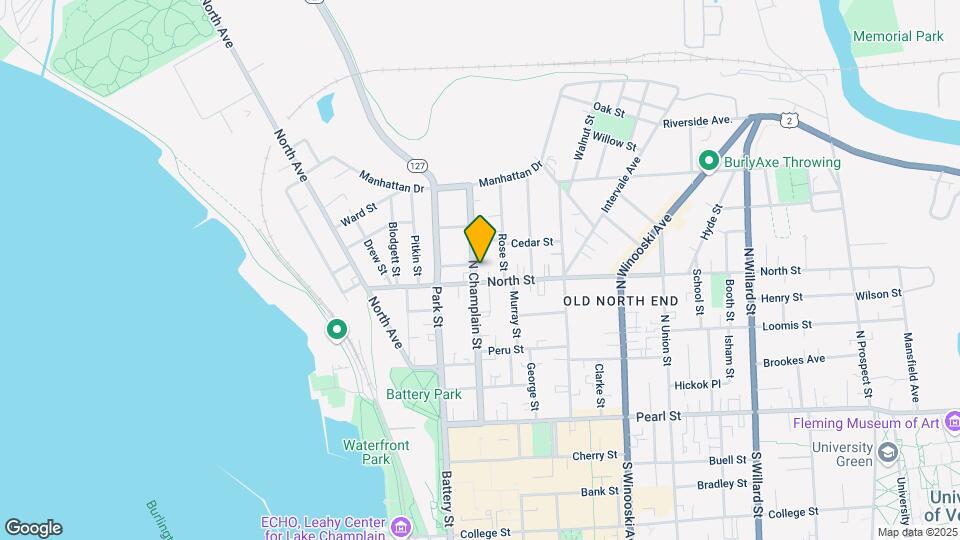 160 N Champlain St, Unit #1 Map and Location Details