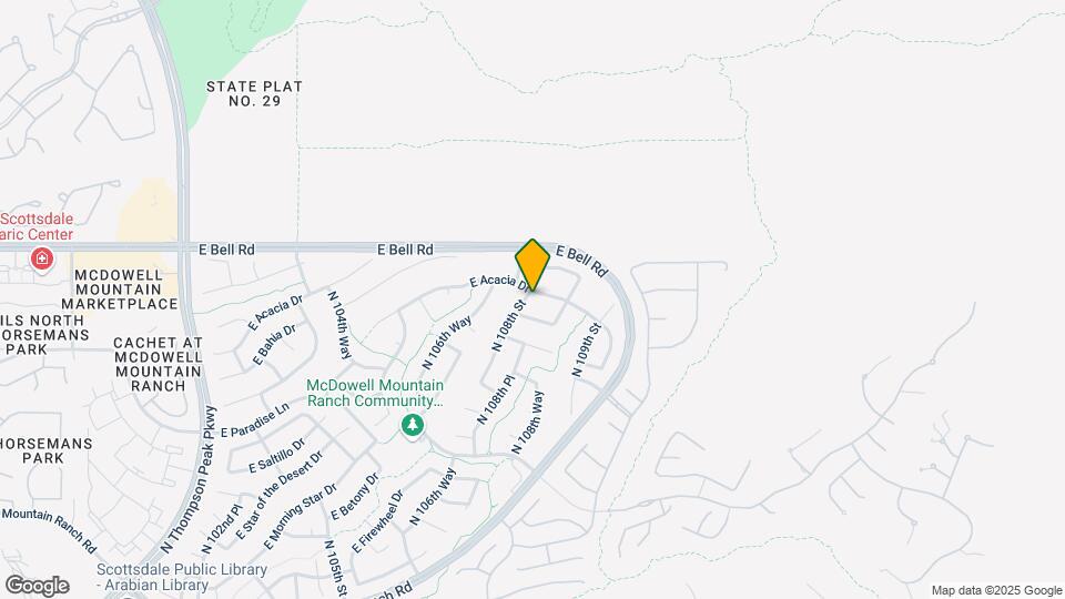 10835 E Acacia Dr Map and Location Details