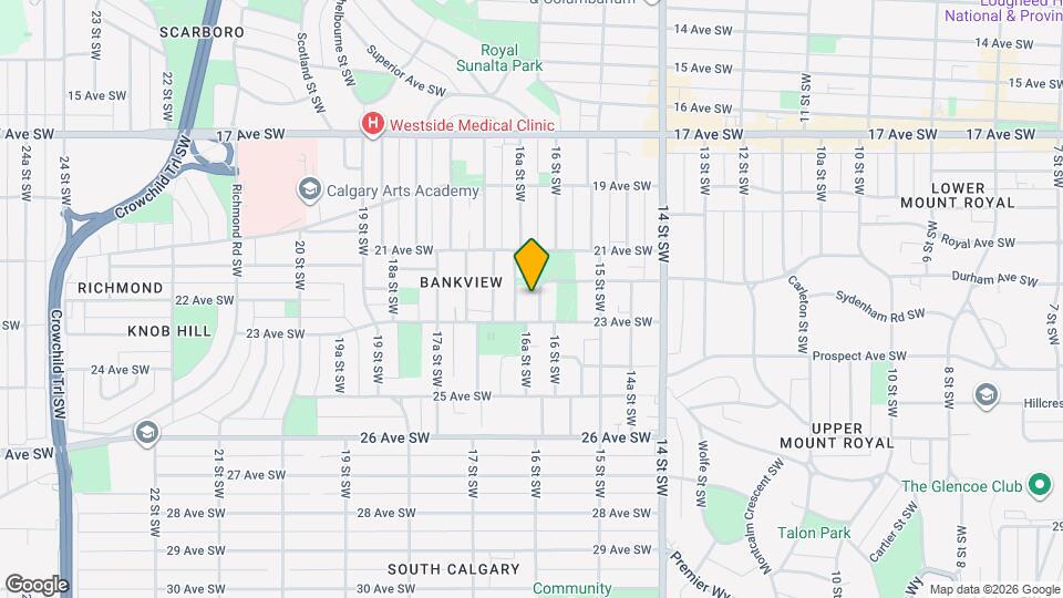 2313 16 St SW Map and Location Details