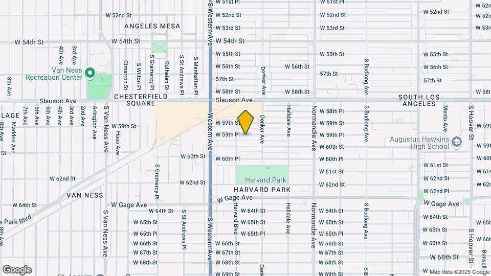 1636 W 59th Pl Map and Location Details