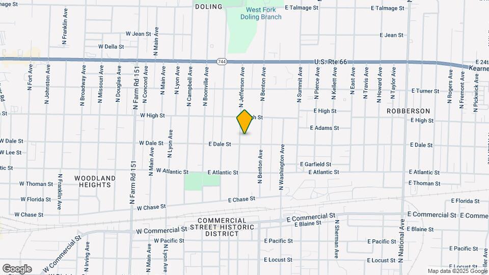 2112 N Jefferson Ave Map and Location Details