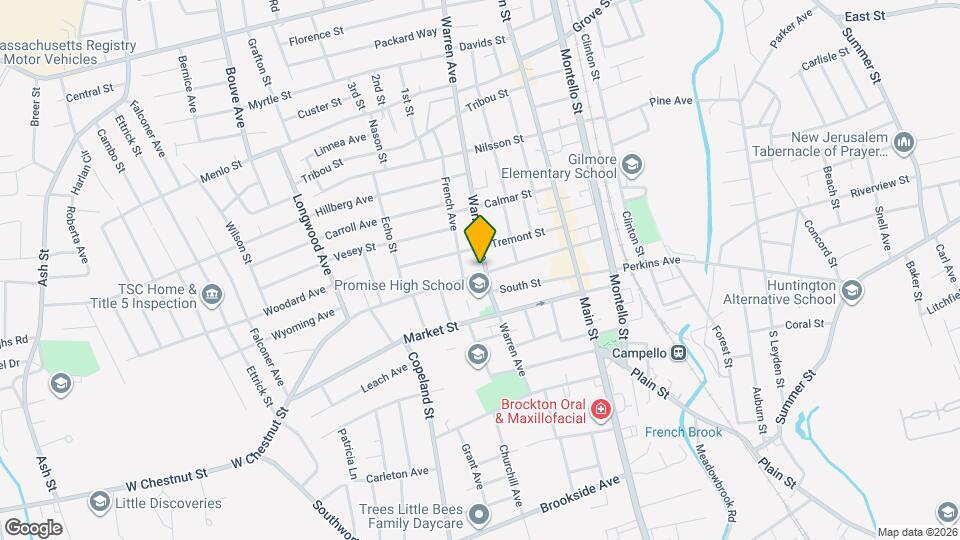 1087 Warren Ave Map and Location Details