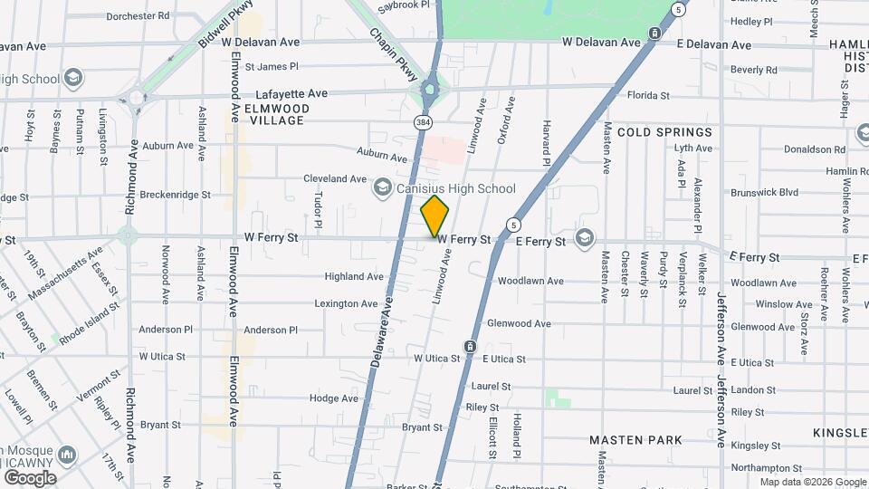 887 W Ferry St Map and Location Details