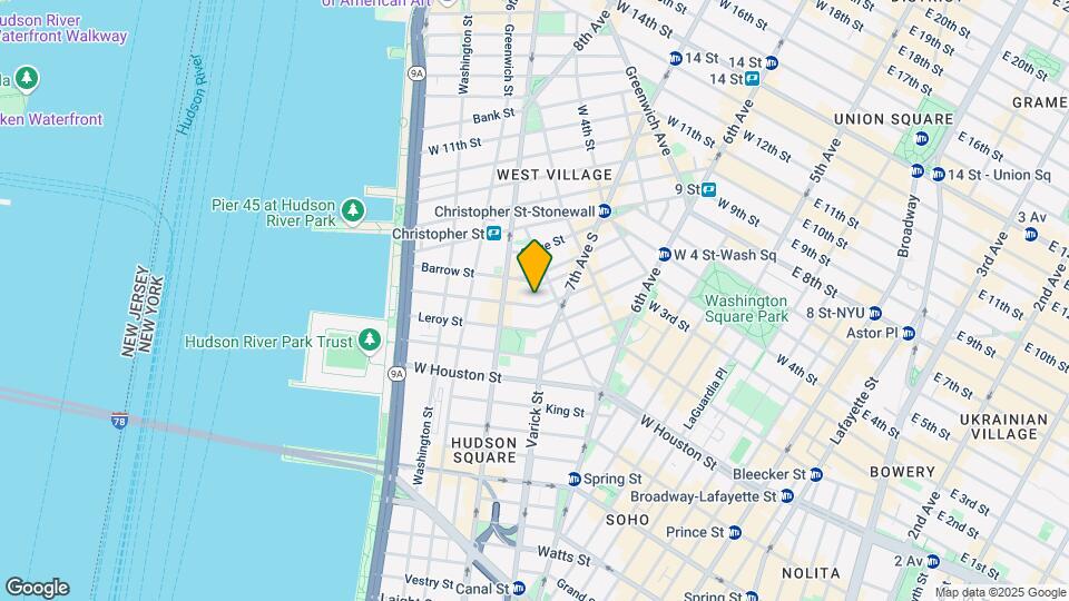 Greenwich Village/Soho Mapa y Detalles de la Ubicación