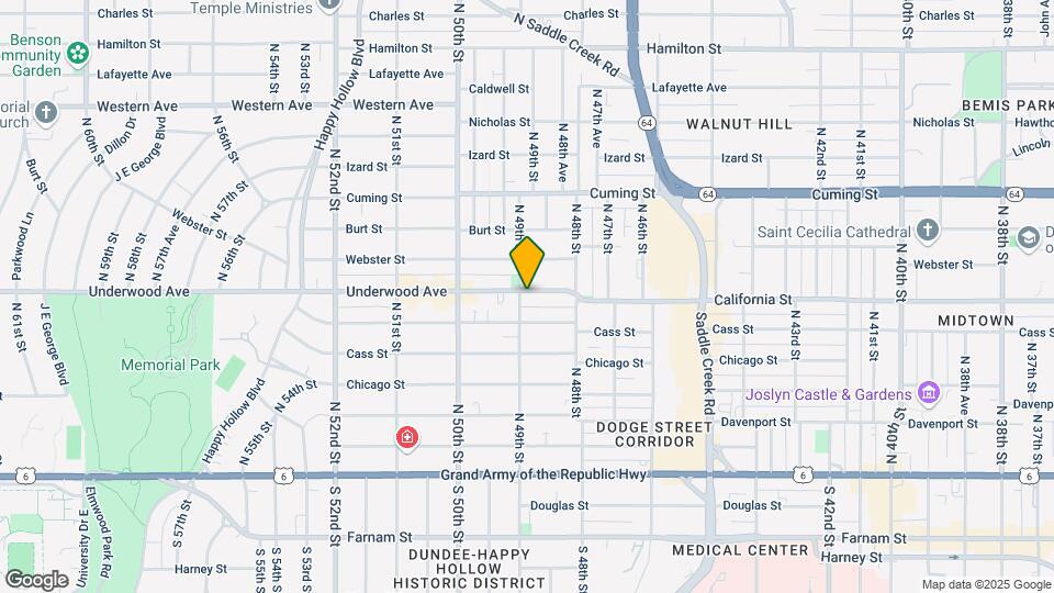 4821 Underwood Dr Mapa y Detalles de la Ubicación