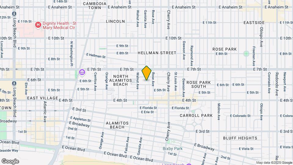 1705 E 5th St Map and Location Details