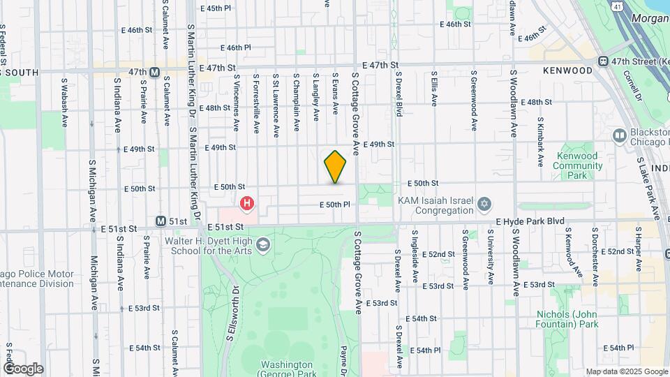725 E 50th St Map and Location Details