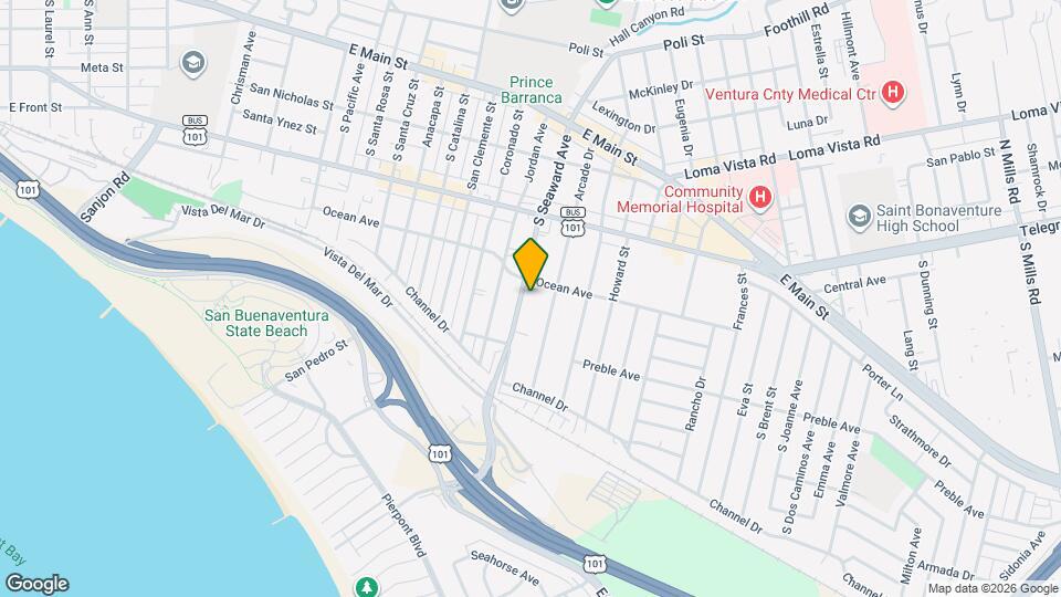 436 S Seaward Ave Map and Location Details
