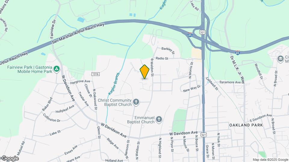 1250 Baugh St Map and Location Details