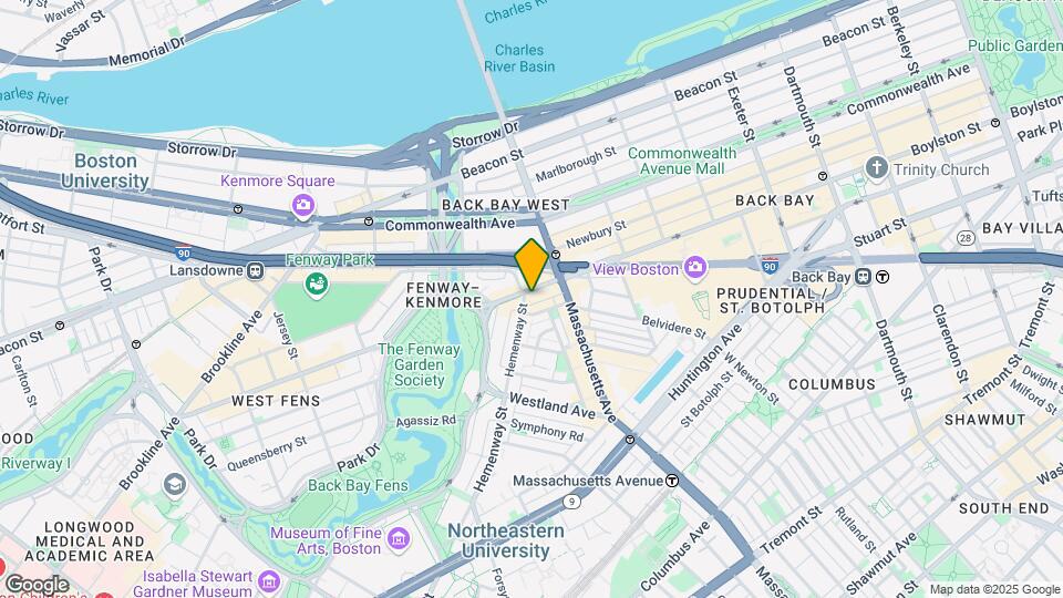 1124 Boylston St, Unit 606 Map and Location Details