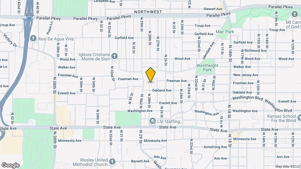 1517 N 28th St Map and Location Details