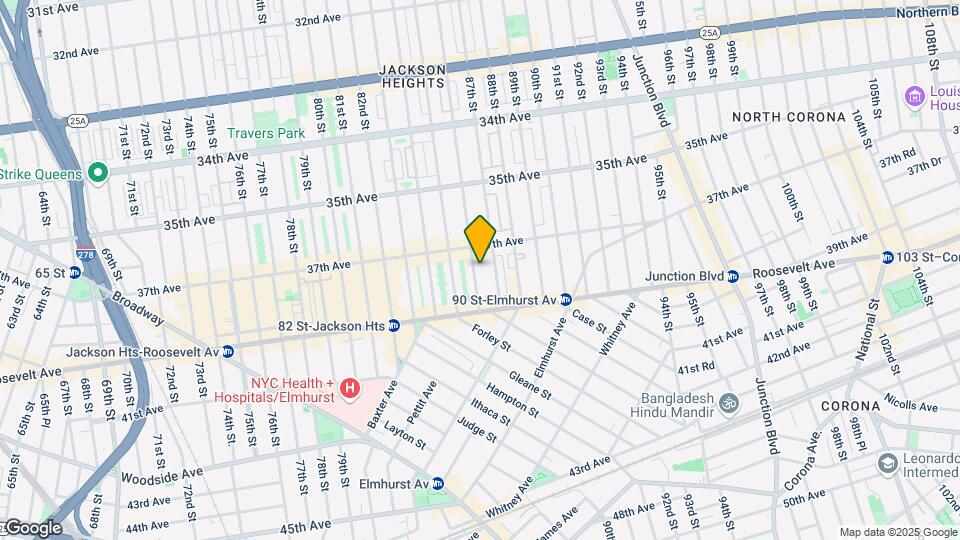 37-27 86th St Map and Location Details