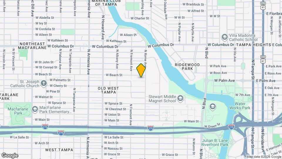 1707 W Palmetto St Map and Location Details