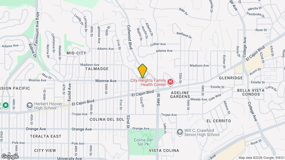 5304 Monroe Ave Mapa y Detalles de la Ubicación