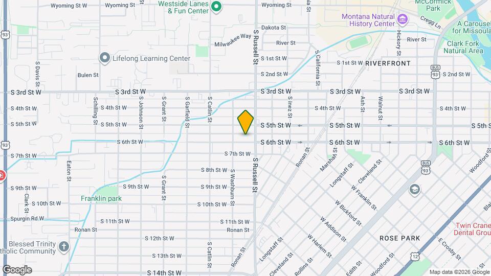 1524 S 6th St W, Unit C Map and Location Details