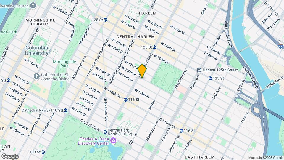 80 W 120th St Mapa y Detalles de la Ubicación