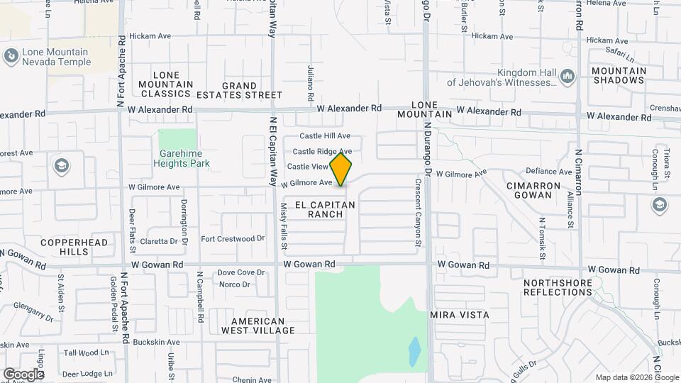 8704 Autumn Valley Ave Map and Location Details