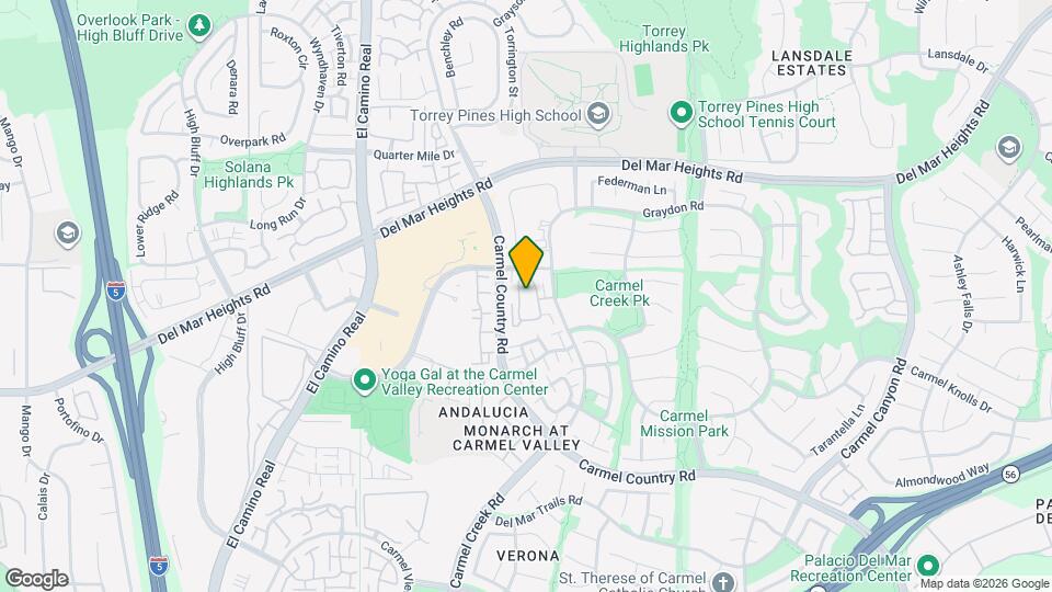 12948 Carmel Creek Rd Map and Location Details