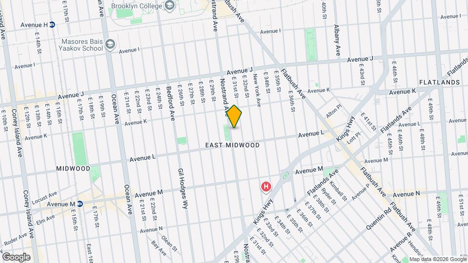 2525 Nostrand Ave, Unit Apt 7H Mapa y Detalles de la Ubicación