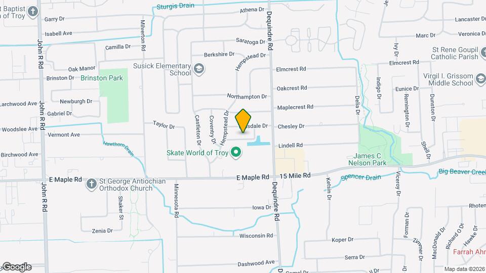 2857 Sherbourne Dr Map and Location Details