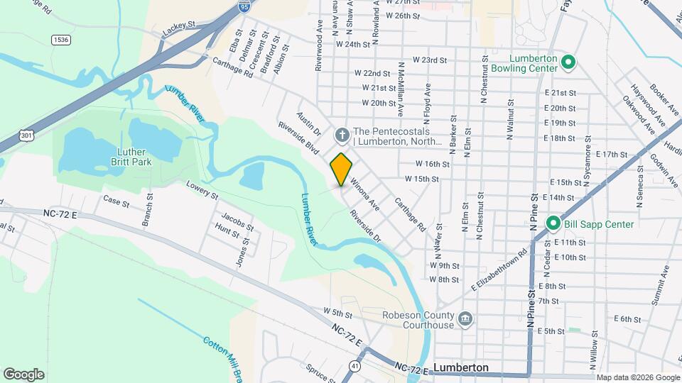 905 Riverside Dr Map and Location Details