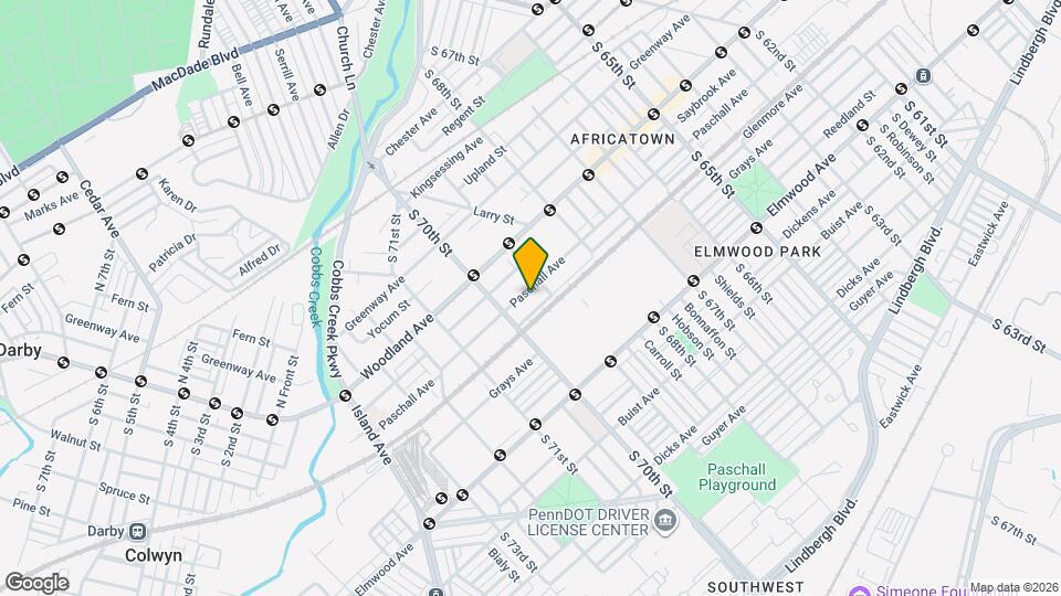 6920 Paschall Ave Mapa y Detalles de la Ubicación