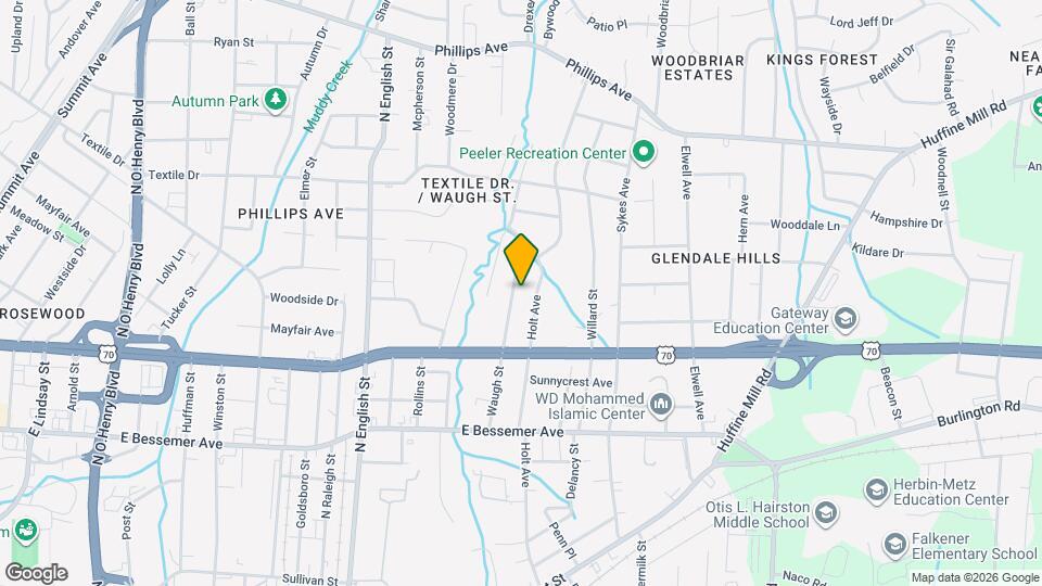 818 Waugh St Map and Location Details