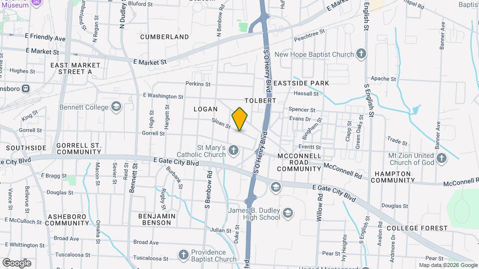 1512 Sloan St Map and Location Details