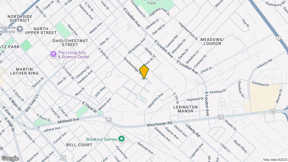 638 Breckenridge St Map and Location Details