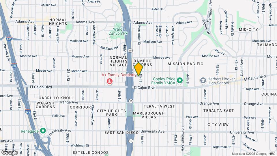 4360 41st St Map and Location Details