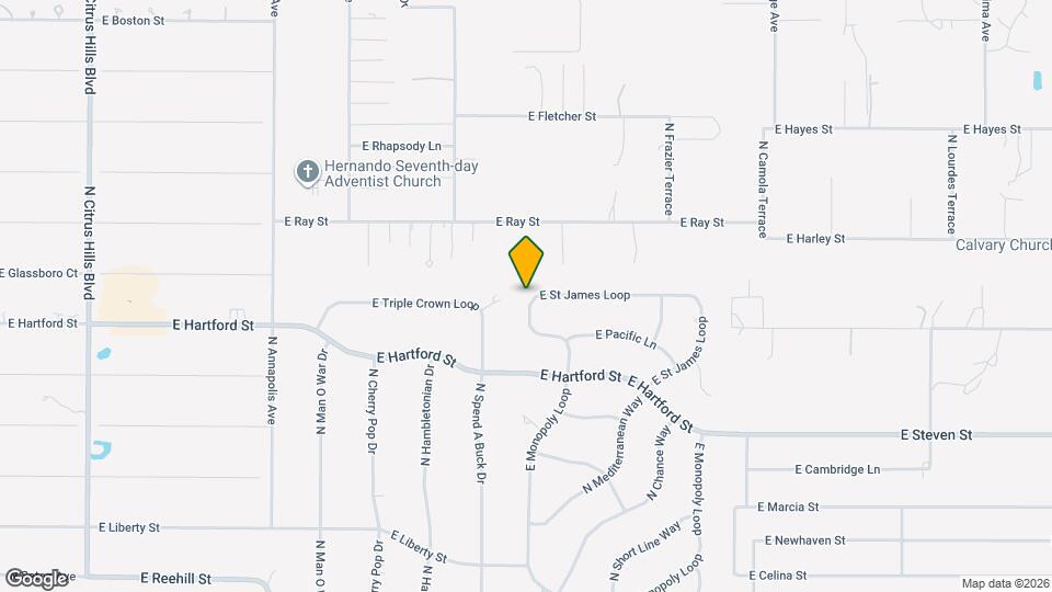 1471 E St James Loop Map and Location Details