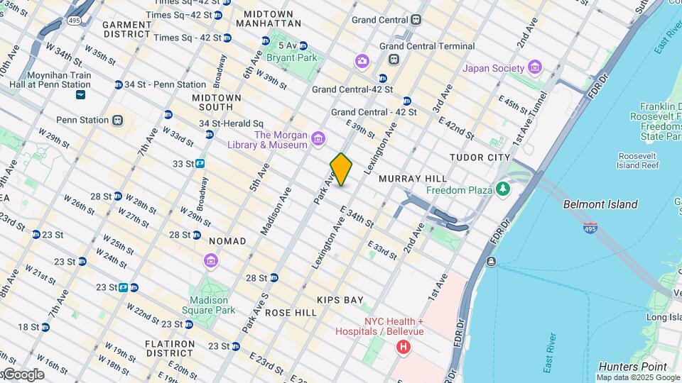 122 E 35th St Mapa y Detalles de la Ubicación