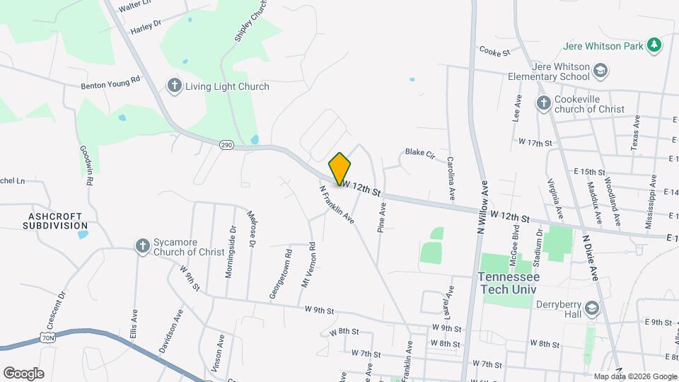 550 W 12th St Map and Location Details