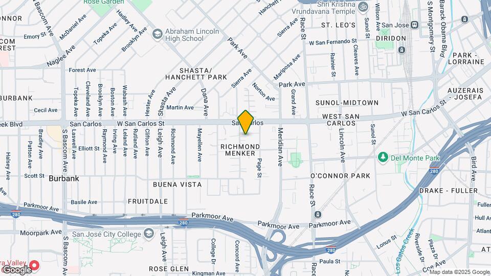 354 S Willard Ave Mapa y Detalles de la Ubicación