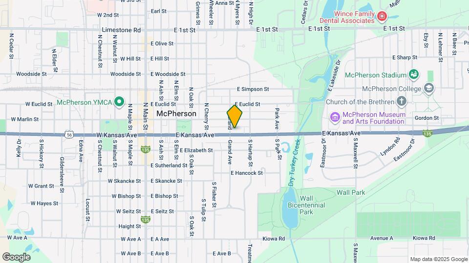 607 E Kansas Ave Map and Location Details