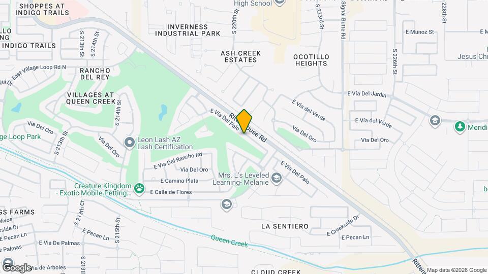 22217 E Vía Del Palo Map and Location Details