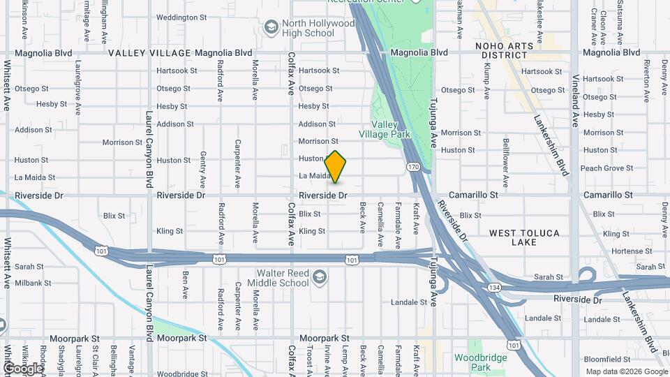 11585 Riverside Dr Map and Location Details