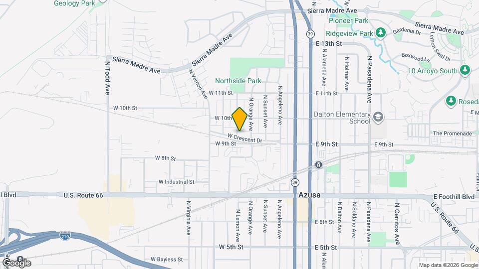 551 W Crescent Dr Map and Location Details