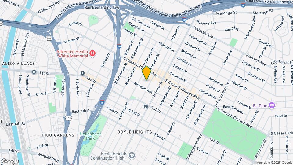 223 N Breed St Map and Location Details