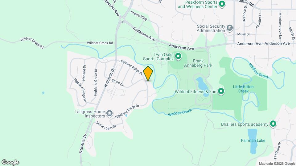 801 Highland Ridge Dr Map and Location Details