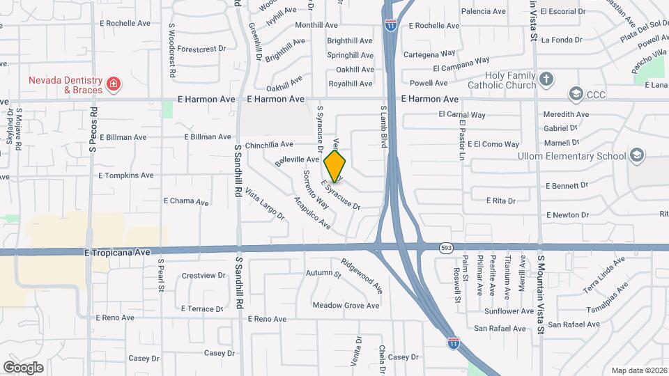 3990 E Syracuse Dr Map and Location Details