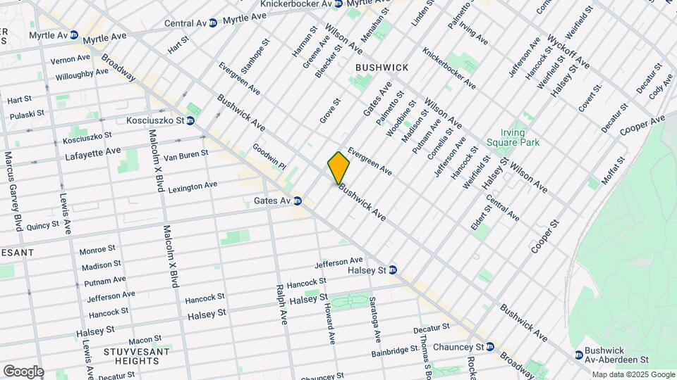 1088 Bushwick Ave Mapa y Detalles de la Ubicación