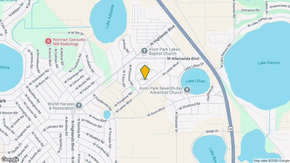 2511 N Orangewood St Map and Location Details